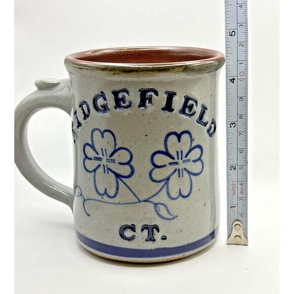 Dan Harvey Salt Glazed Pottery Coffee Mug Cup RIDGEIELD CT Used - Picture 8 of 10